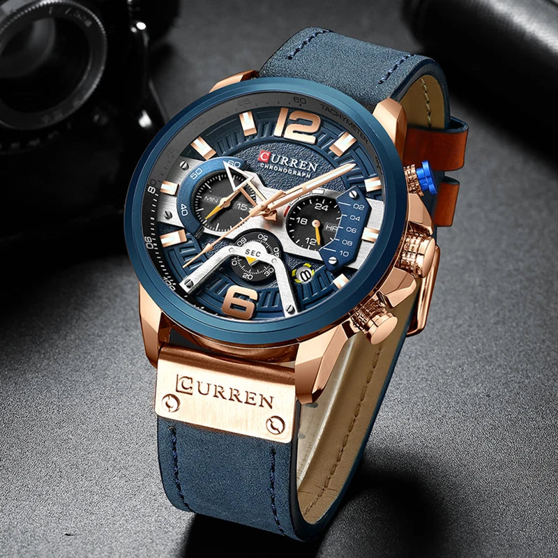 Relógio Curren Sport Chronograph – Estilo e Desempenho para o Homem Moderno