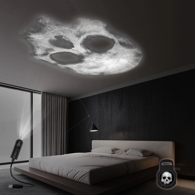 Skull Projection Lamp - USB Lighting Night Light