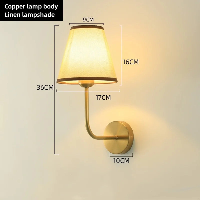 Luminária de Parede LED Americana E27 - Estilo Retrô para Quarto, Corredor e Banheiro