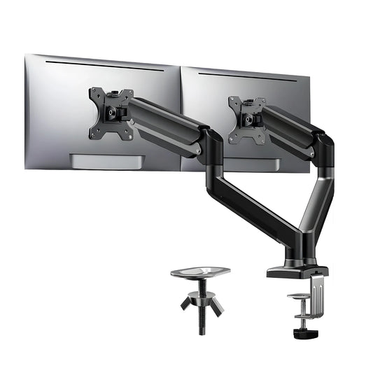 Suporte Articulado para Monitor Duplo – Suporte de Braço para Monitor de 17 a 27 Polegadas