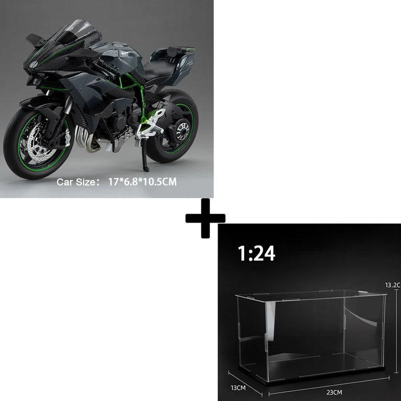 🏍️ Miniatura Moto BMW S1000RR & Kawasaki Ninja H2R 1:12 RMZ City – Modelo Super Esportivo com Luz, Som e Suspensão (Diecast)