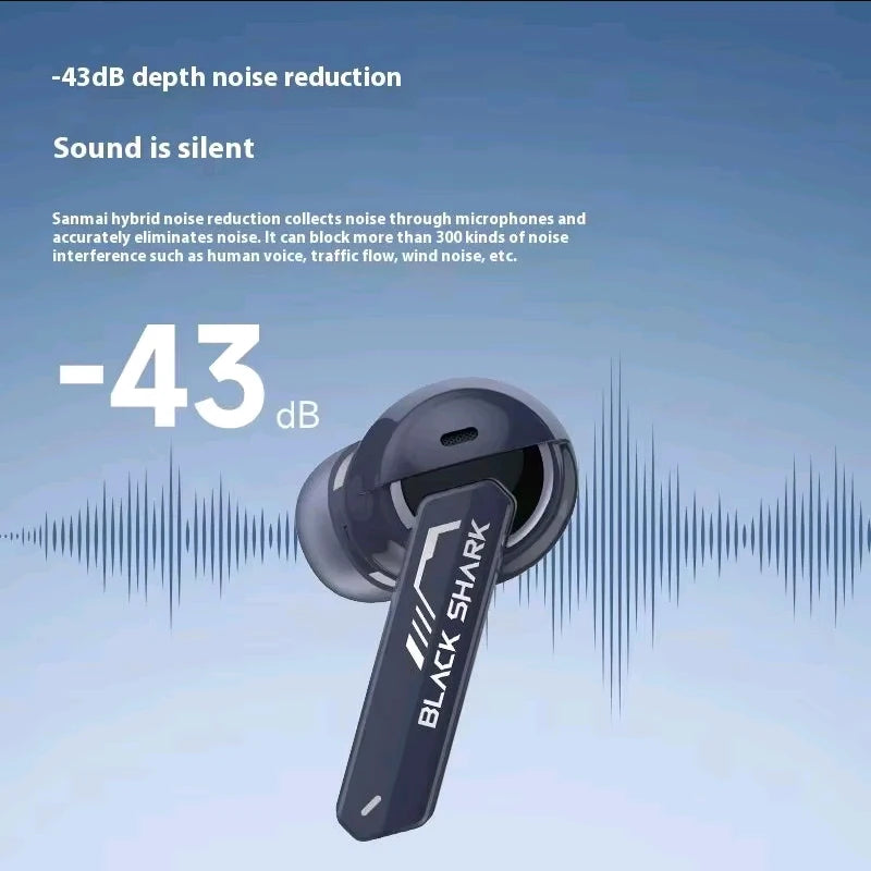 Black Shark JoyBuds Plus – Fones Bluetooth 5.4 para Games e Esportes
