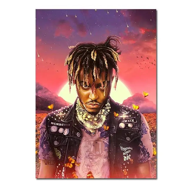 Pôster de Arte do Álbum "Goodbye & Good Riddance" de Juice WRLD em Canvas