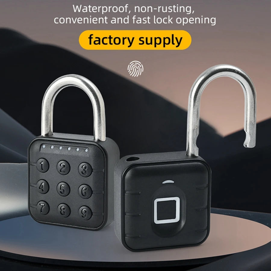 Fechadura Digital Inteligente EGFirtor Tuya – Biometria, Senha e App | Smart Lock à Prova D’Água IP67 para Portas de Madeira, Vidro, Aço ou Armários