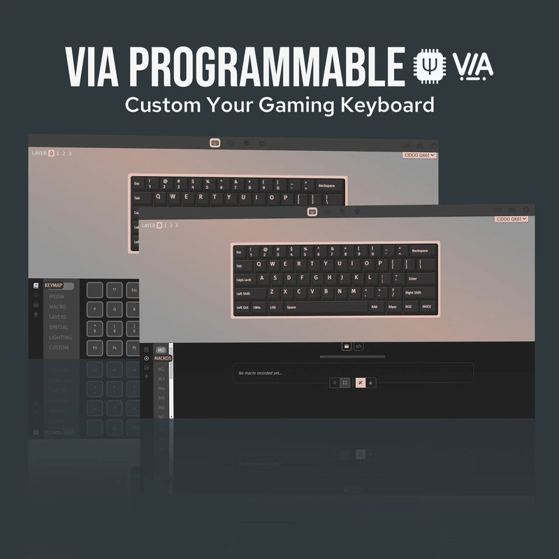 CIDOO QK61 V2 – Performance e Personalização em um Teclado Compacto!