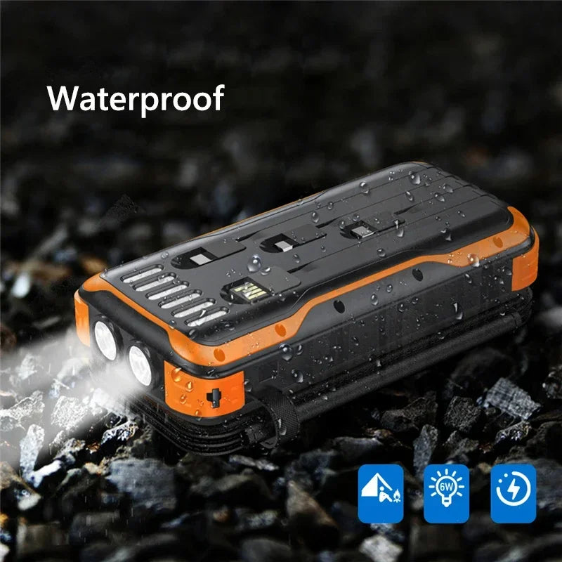 Power Bank Solar 43800mAh – Energia Infinita para Seus Dispositivos!