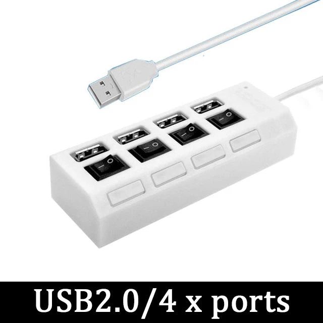 USB 3.0 Power Adapter 4/7 Port Multi USB Splitter Hub