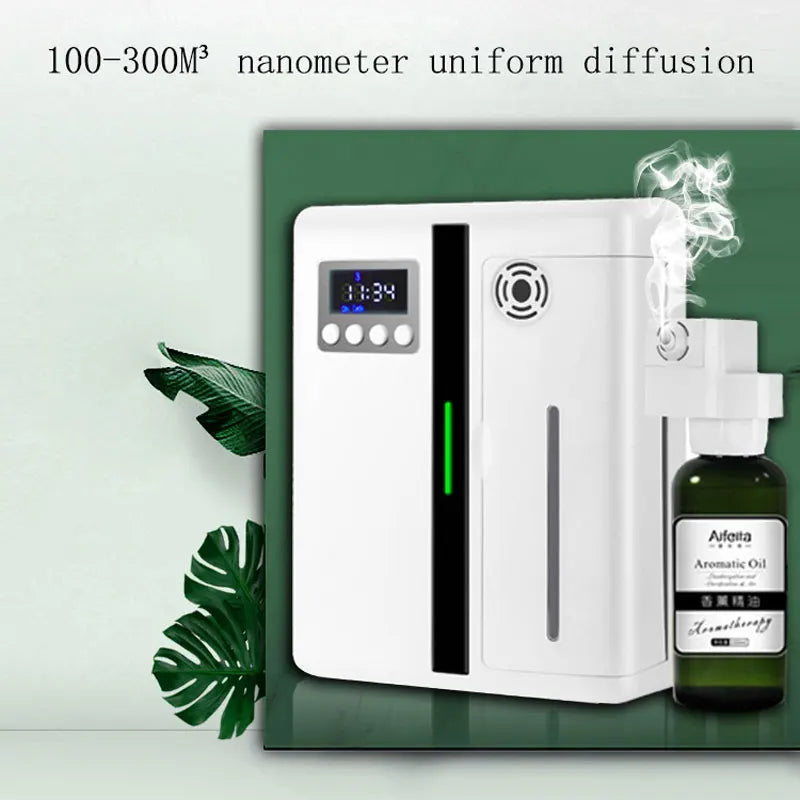 Difusor de Aroma Scent Machine 160ML Montado na Parede – Perfeito para Grandes Áreas e Ambientes Sofisticados