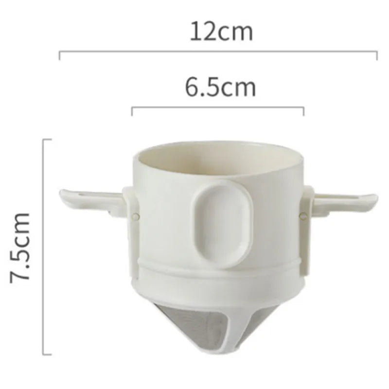 Filtro de Café Portátil em Aço Inoxidável 304 – Reutilizável e Sustentável