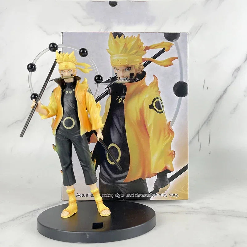 Figura de Ação Naruto Shippuden Bandai - Uchiha Sasuke, Hatake Kakashi, Namikaze Minato (20cm)