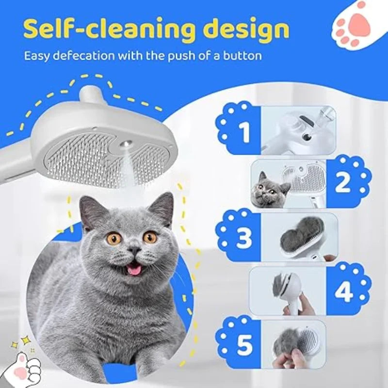 Escova de Limpeza Elétrica 3 em 1 para Cães e Gatos!