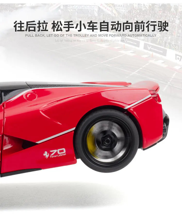 🏎️ Miniatura Ferrari LaFerrari Conversível 1:22 Welly – Modelo de Corrida Colecionável (Diecast)