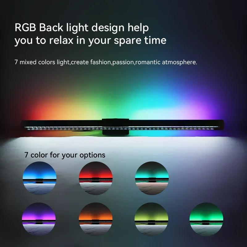 LED Monitor Light Bar for Computer Screen - RGB Atmosphere Table Lamp (44cm)