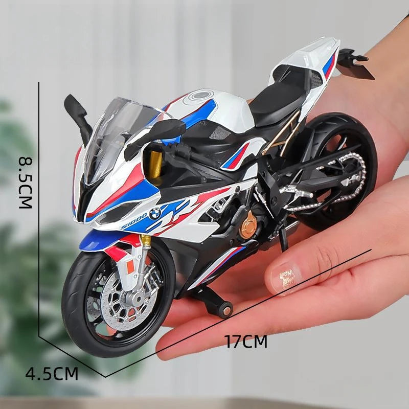 🏍️ Miniatura Moto BMW S1000RR 1:12 RMZ City – Modelo Super Esportiva Colecionável (Diecast)