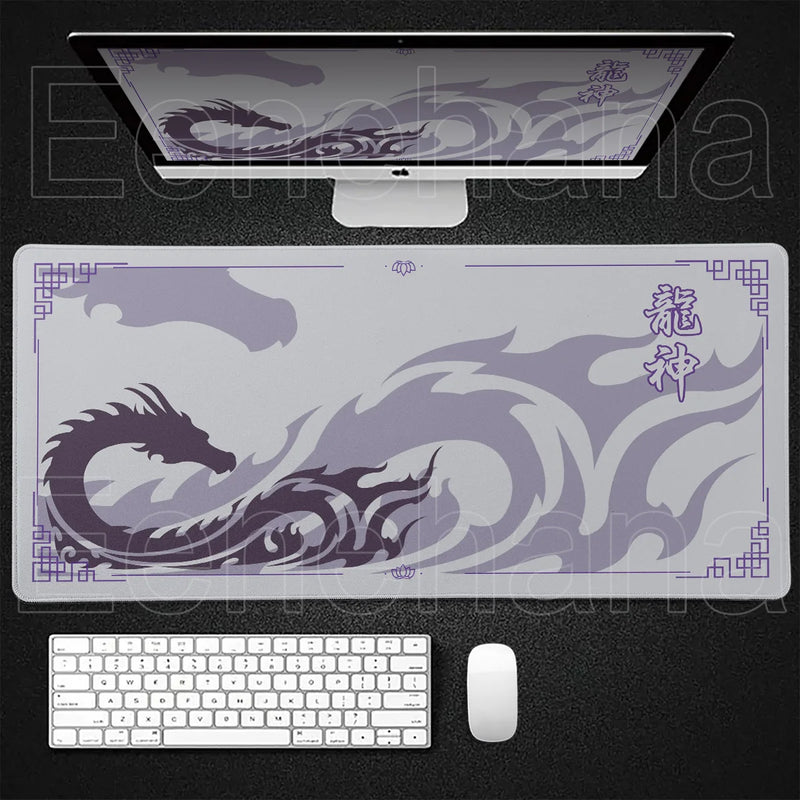 Mouse Pad Gamer XXL - Arte Japonesa do Dragão!