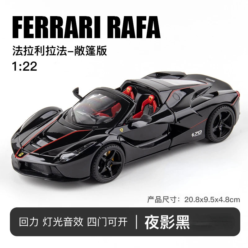 🏎️ Miniatura Ferrari LaFerrari Conversível 1:22 Welly – Modelo de Corrida Colecionável (Diecast)