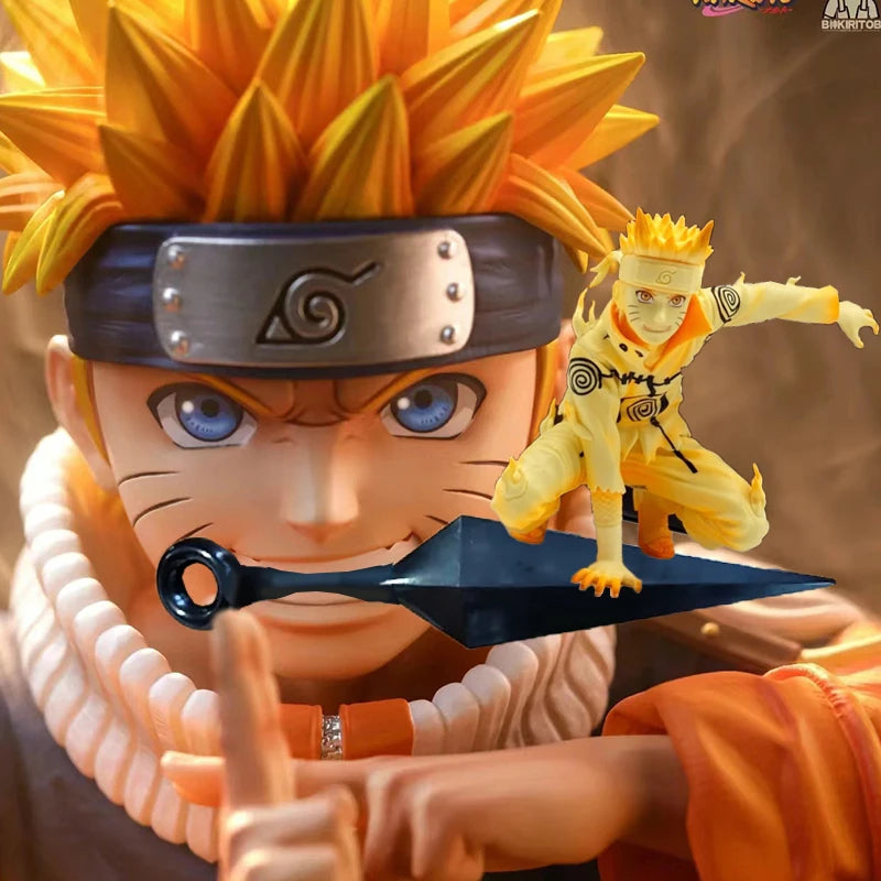 Figura Colecionável Uzumaki Naruto – 18cm Kagebunsin no Jutsu PVC