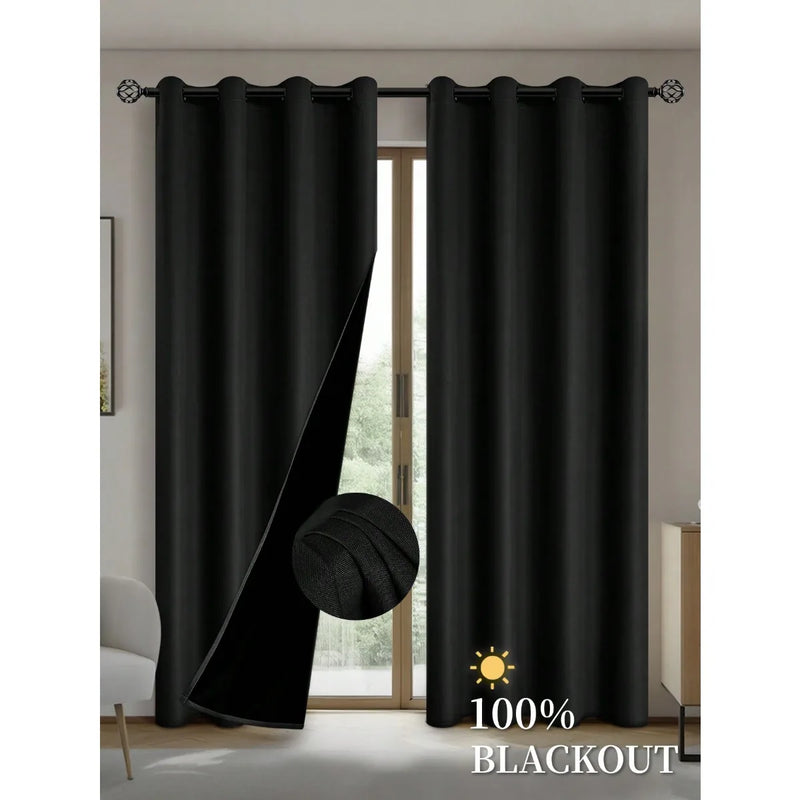 Cortina Blackout com Forro Isolante - Elegância e Conforto para Seu Lar!