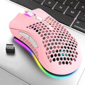 Mouse Gamer BM600 Recarregável com Iluminação RGB e Conexão Sem Fio 2.4Ghz