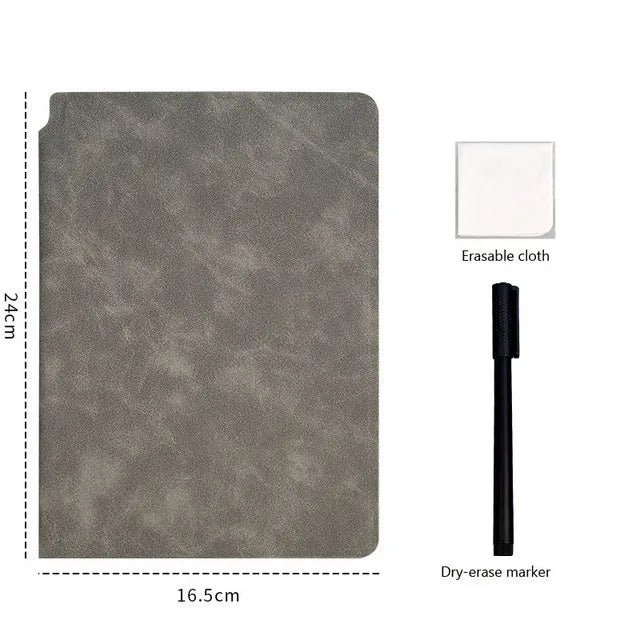 A5 Reusable Whiteboard Notebook – Planeje Seu Dia de Forma Eficiente!