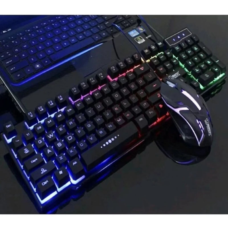 ALFA Kit Teclado Mouse Gamer 3200DPI Semi Mecânico RGB LED Original M300