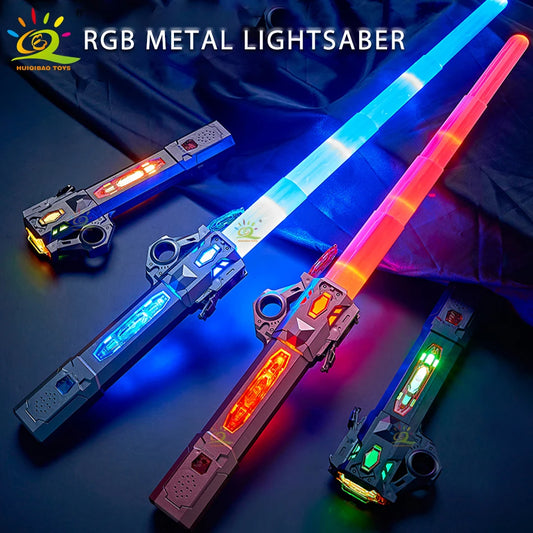 Sabre de Luz Retrátil com Efeitos Sonoros e Luminosos