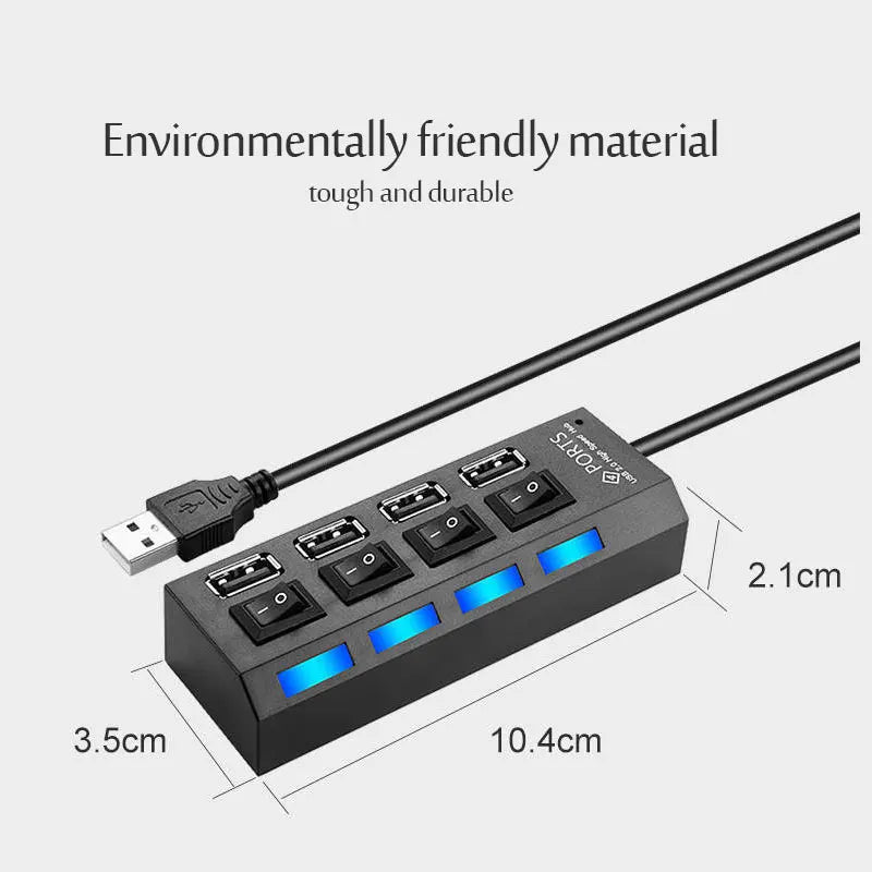 USB 3.0 Power Adapter 4/7 Port Multi USB Splitter Hub