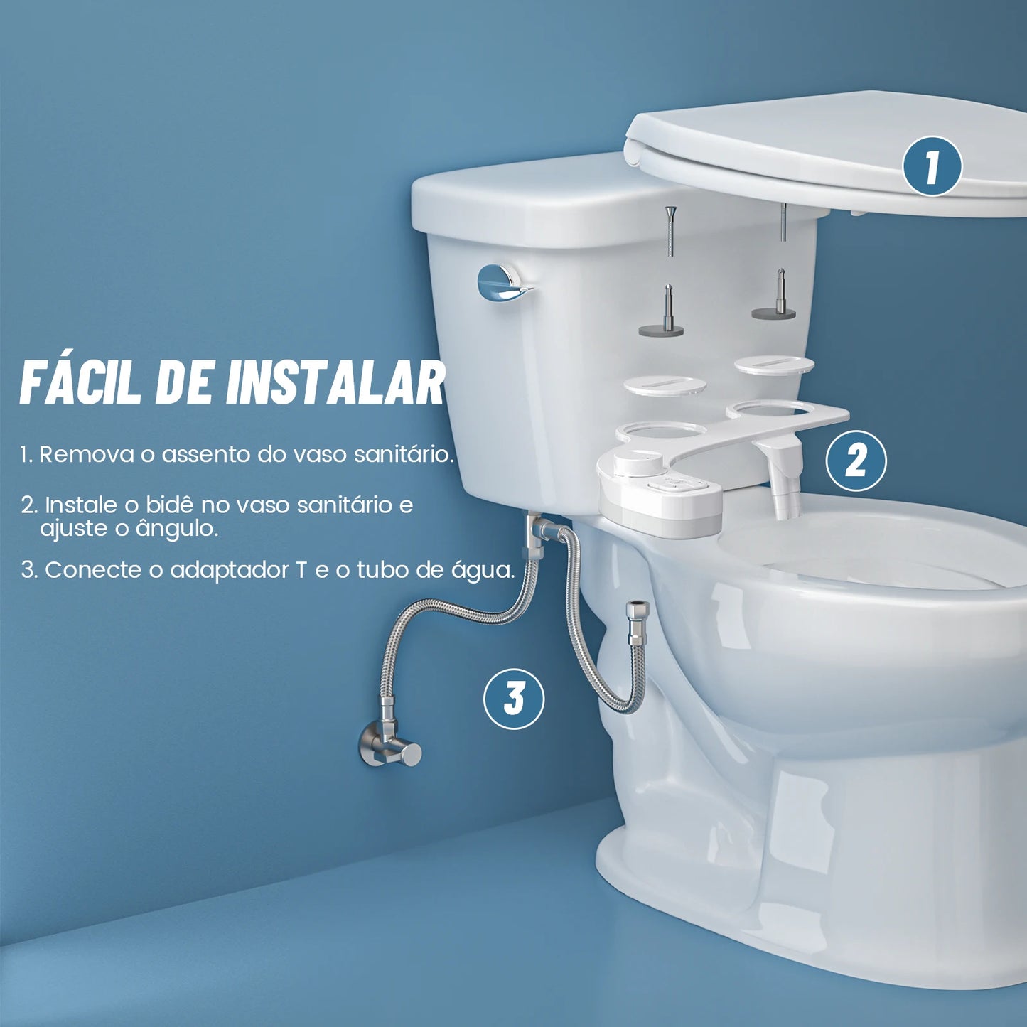 Bidê Não Elétrico SAMODRA – Conforto e Higiene em Cada Detalhe!