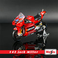 🏍️ Miniatura Moto Yamaha Factory Racing Team 2022 1:18 Maisto – Modelos #21 Morbidelli e #20 Quartararo (Diecast)