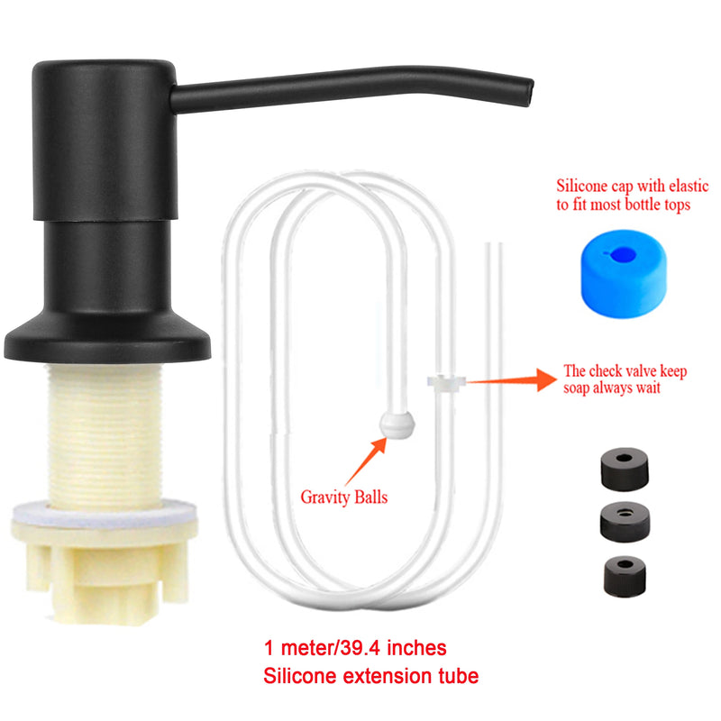 Dispenser de Sabão para Pia de Cozinha - Com Kit de Extensão para Instalação sob a Pia