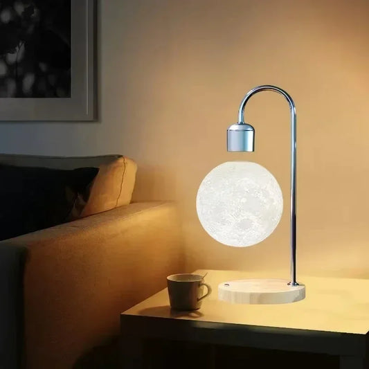 Luminária Lua Flutuante com Levitação Magnética