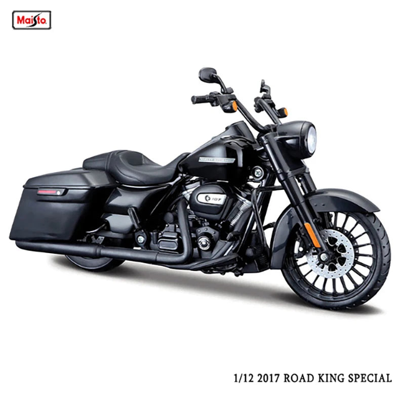 🏍️ Miniatura Harley-Davidson Road King Special 2017 1:12 Maisto – Moto Clássica Colecionável (Diecast)