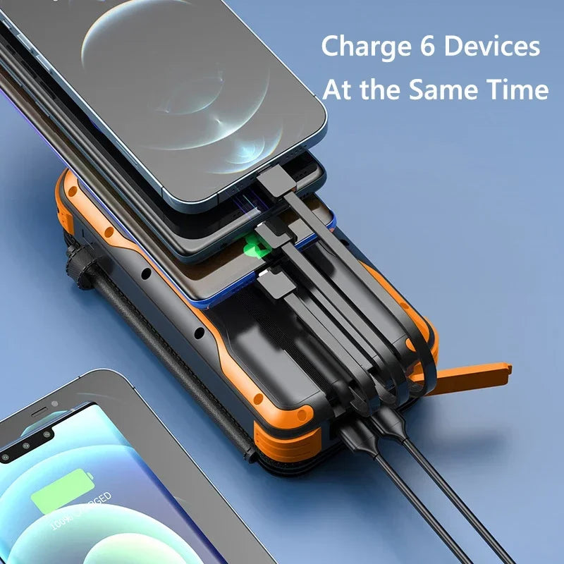 Power Bank Solar 43800mAh – Energia Infinita para Seus Dispositivos!