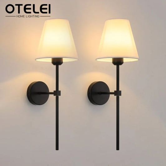 Luminária de Parede LED Americana E27 - Estilo Retrô para Quarto, Corredor e Banheiro