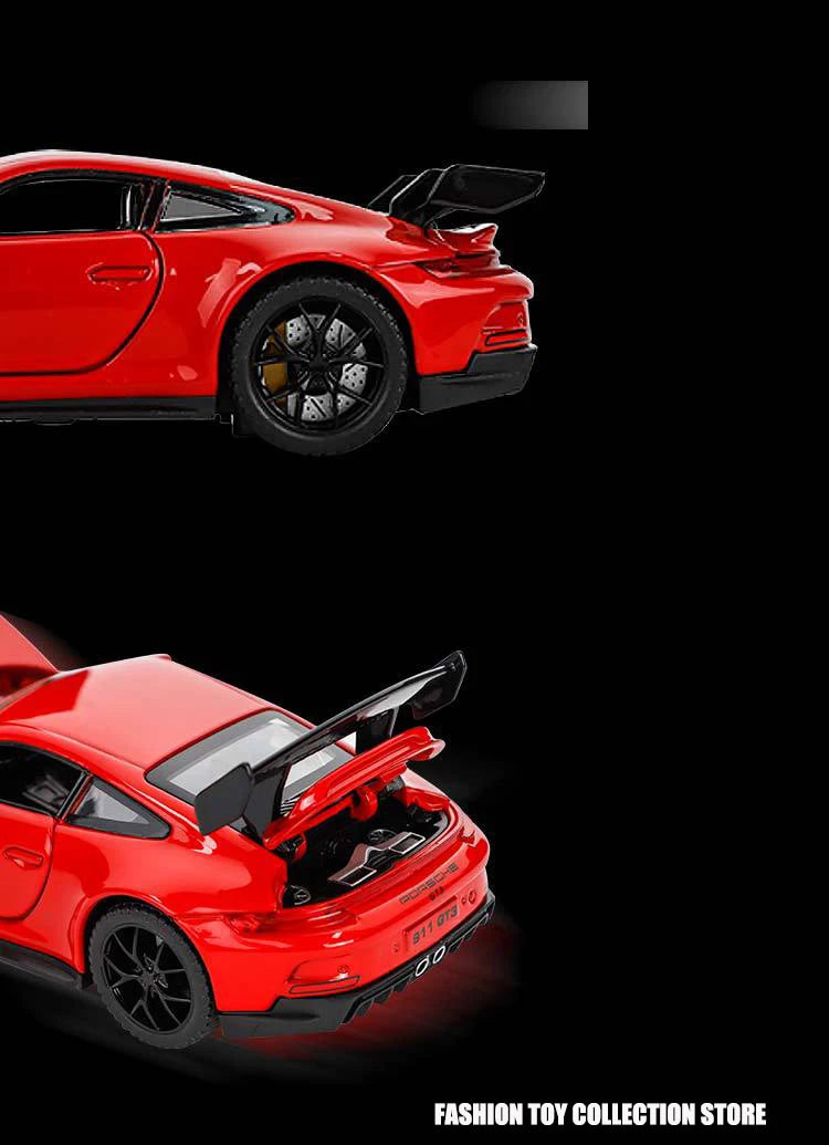 🏎️ Miniatura Porsche 911 GT3 Sport 1:32 MAKEDA – Modelo Esportivo com Luz e Som (Diecast)