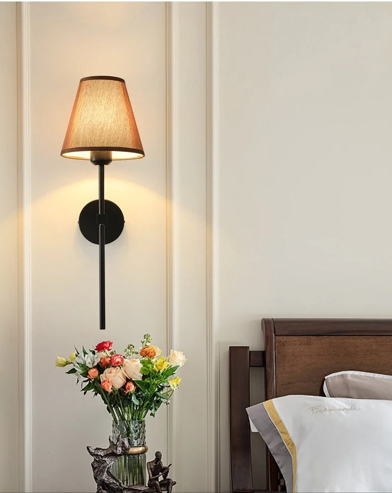 Luminária de Parede LED Americana E27 - Estilo Retrô para Quarto, Corredor e Banheiro