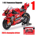🏍️ Miniatura Moto Yamaha Factory Racing Team 2022 1:18 Maisto – Modelos #21 Morbidelli e #20 Quartararo (Diecast)