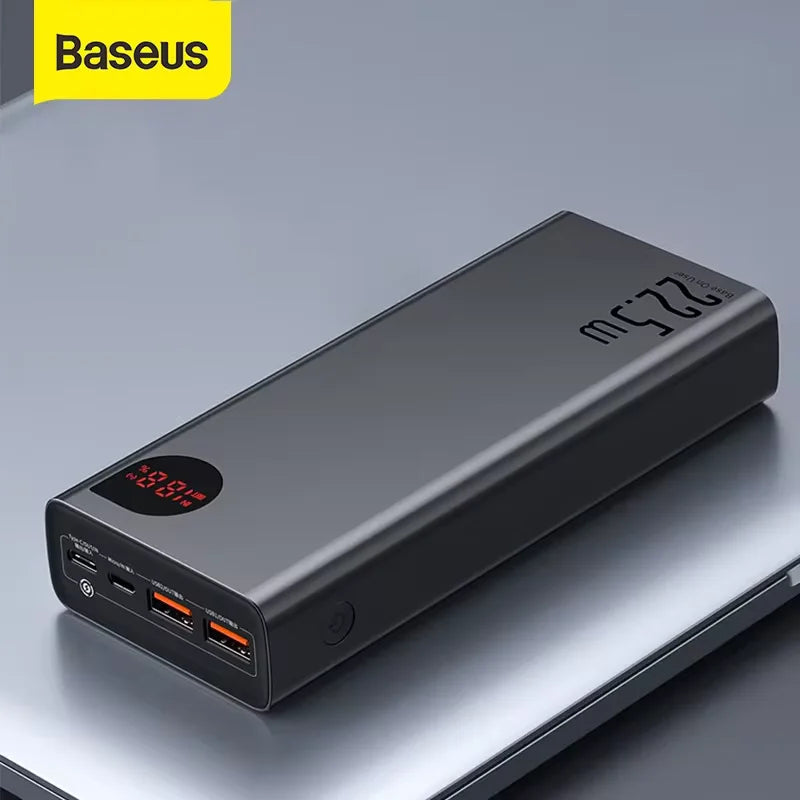 Baseus Power Bank 10000mAh – Energia Sempre ao Seu Alcance!