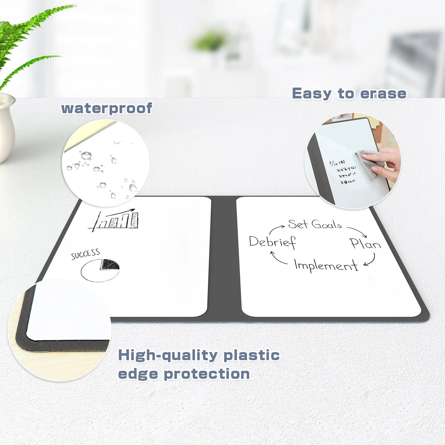 A5 Reusable Whiteboard Notebook – Planeje Seu Dia de Forma Eficiente!