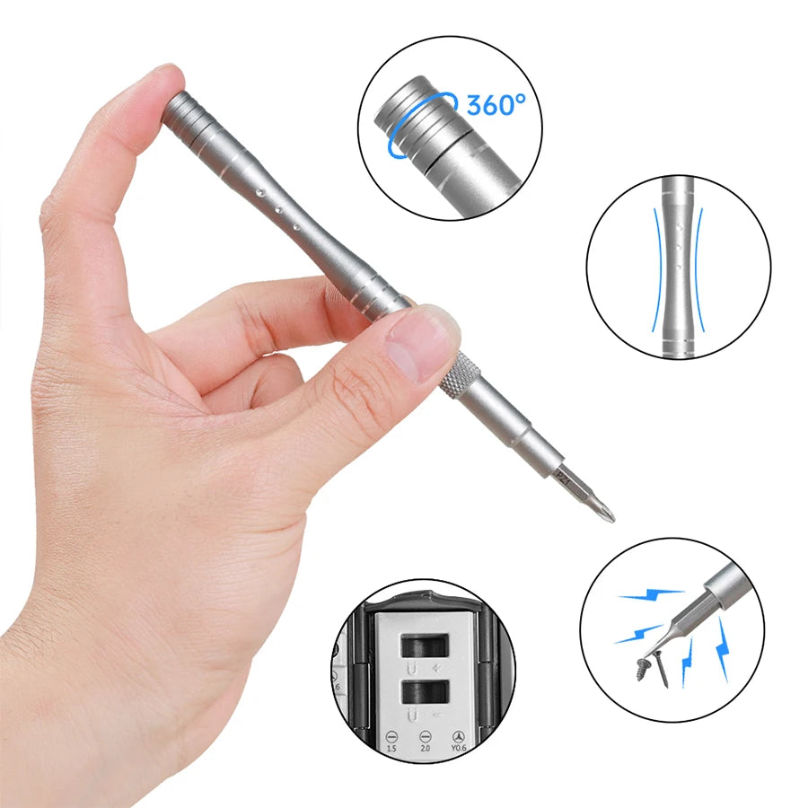 Kit Chave de Precisão 128 em 1 – Solução Profissional para Reparos!