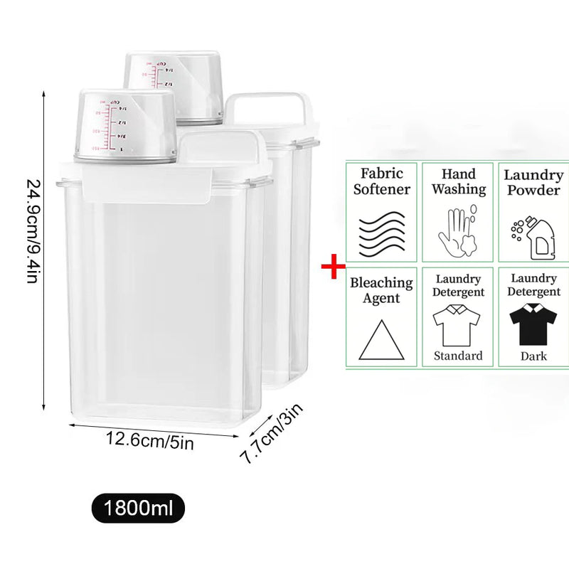 Dispensador de Detergente Recarregável – Praticidade e Organização para sua Lavanderia!