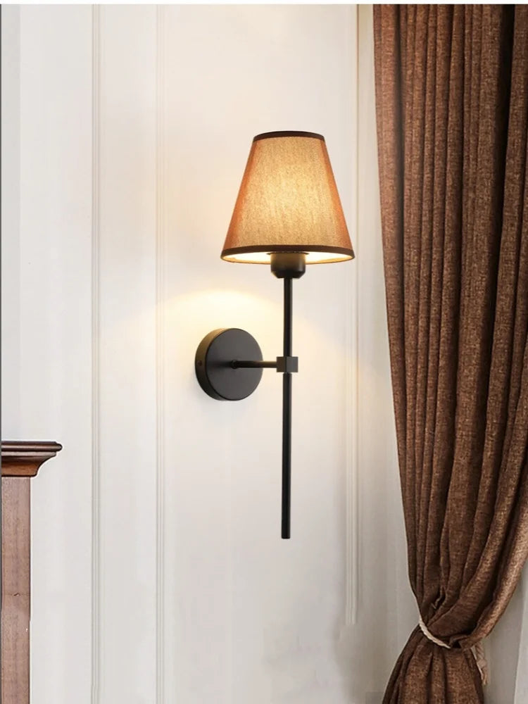 Luminária de Parede LED Americana E27 - Estilo Retrô para Quarto, Corredor e Banheiro