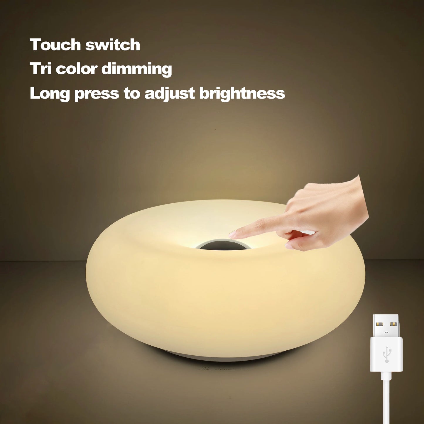 Luminária Bauhaus USB – Decoração Moderna para Quarto, Sala e Ambientes Aconchegantes
