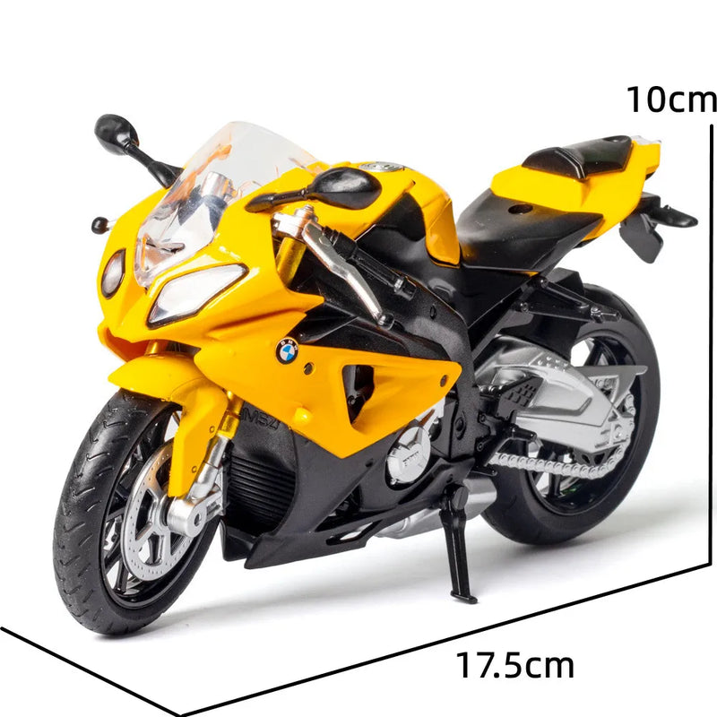🏍️ Miniatura Moto BMW S1000RR 1:12 RMZ City – Modelo Super Esportiva Colecionável (Diecast)