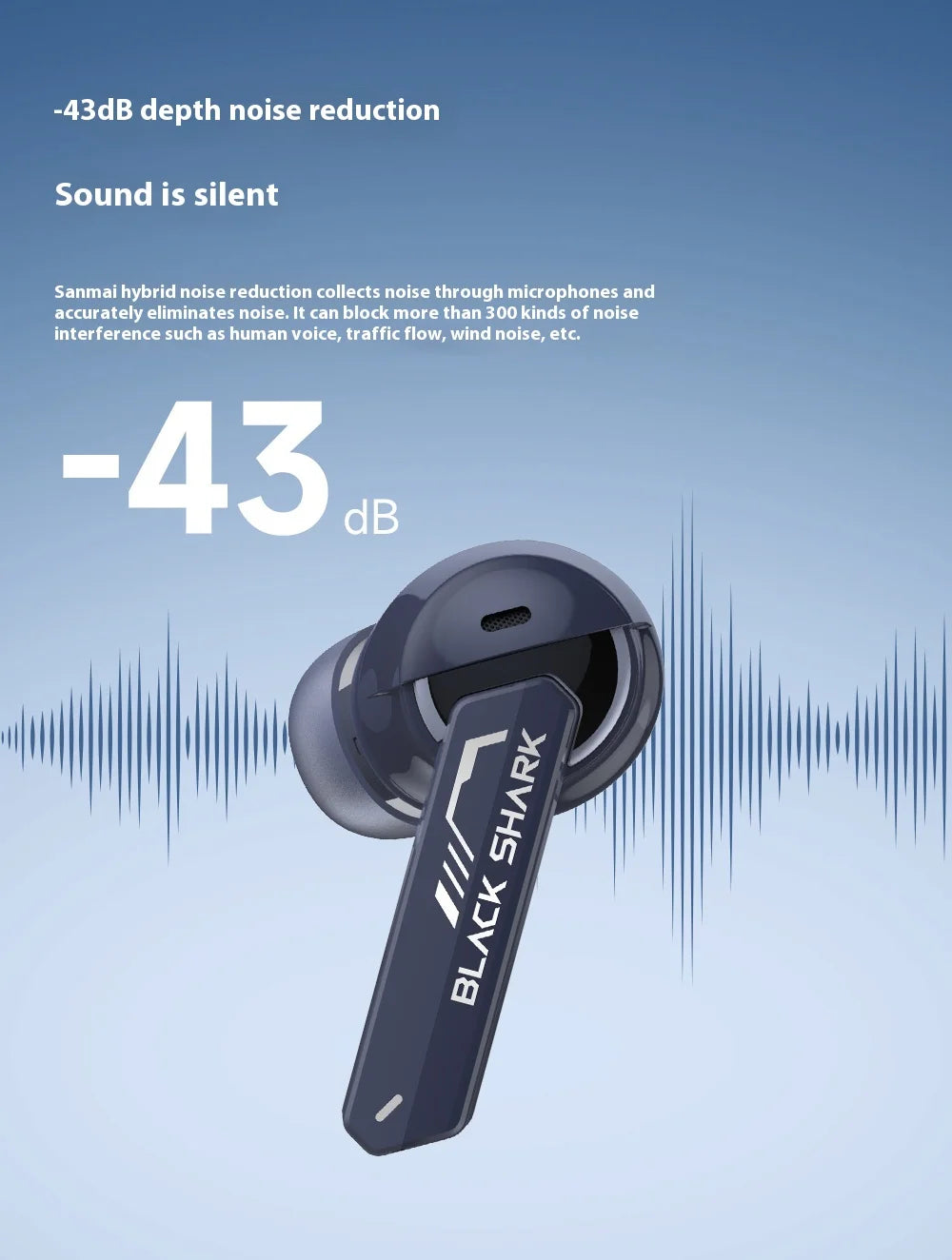 Black Shark JoyBuds Plus – Fones Bluetooth 5.4 para Games e Esportes
