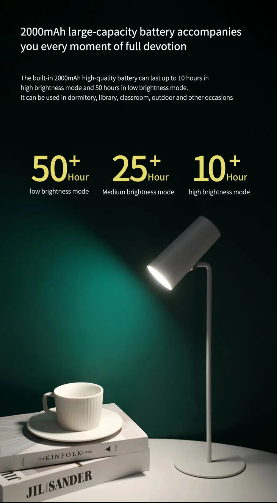 Luminária de Mesa LED – Iluminação Inteligente para Seus Estudos!