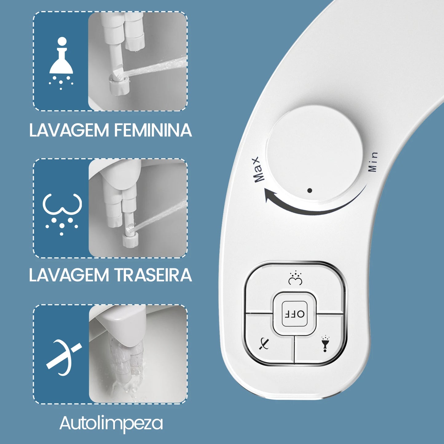 Bidê Não Elétrico SAMODRA – Conforto e Higiene em Cada Detalhe!