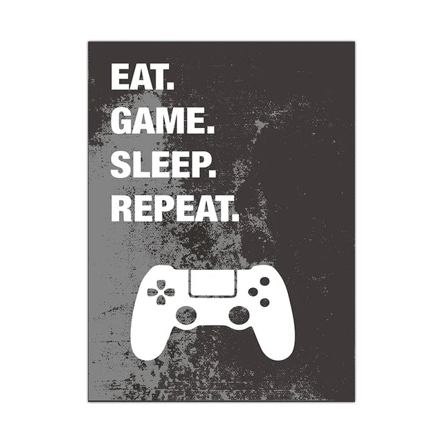 Quadro Gamer – Tela Decorativa com Controle de Videogame