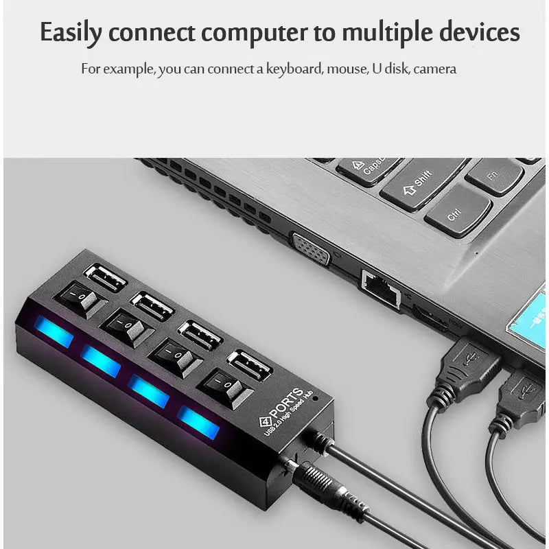 USB 3.0 Power Adapter 4/7 Port Multi USB Splitter Hub