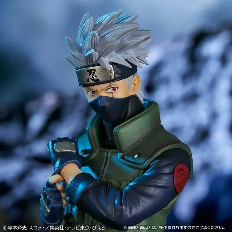 Figura de Ação Naruto Shippuden Bandai - Uchiha Sasuke, Hatake Kakashi, Namikaze Minato (20cm)